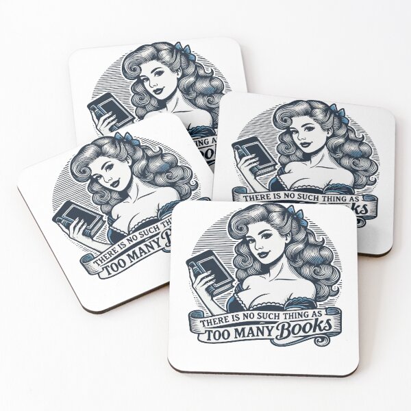 Item preview, Retro Book Girl Book Design For Frequent Readers designed and sold by LuminOrb.