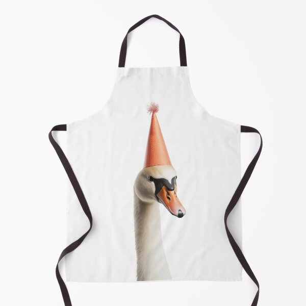 Item preview, Cute Swan with Party Hat Birthday Celebration designed and sold by LazyOwlStore.