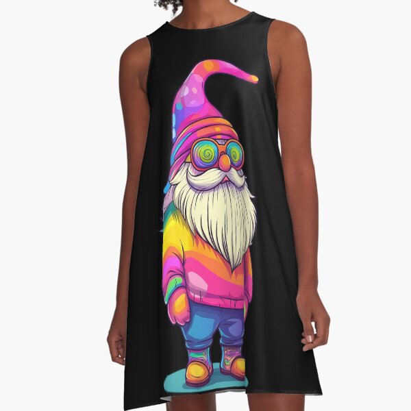 Item preview, Psychedelic Gnome: Abstract Whimsical Gnome designed and sold by bapupa.
