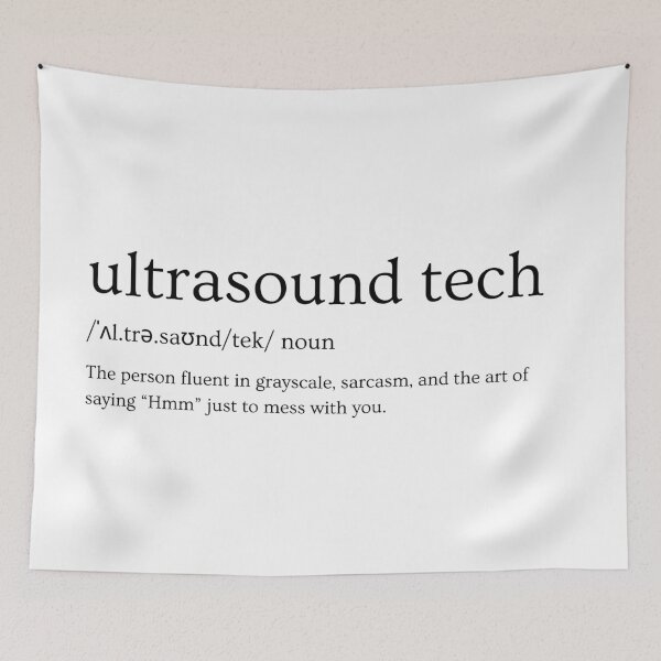 Item preview, Ultrasound Tech Slogan Design – “Fluent in Grayscale" designed and sold by Straight-Up Snark.
