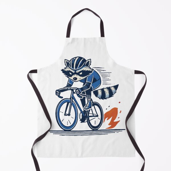 Item preview, Raccoon On Racing Bike For Sporty Cyclists designed and sold by LuminOrb.