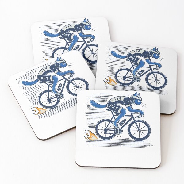 Item preview, Racing Bike Cat Design For Sporty Bike Enthusiasts designed and sold by LuminOrb.