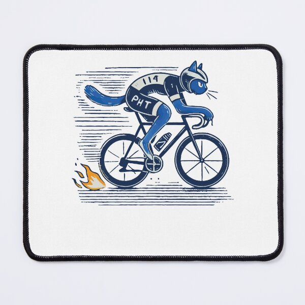 Item preview, Racing Bike Cat Design For Sporty Bike Enthusiasts designed and sold by LuminOrb.