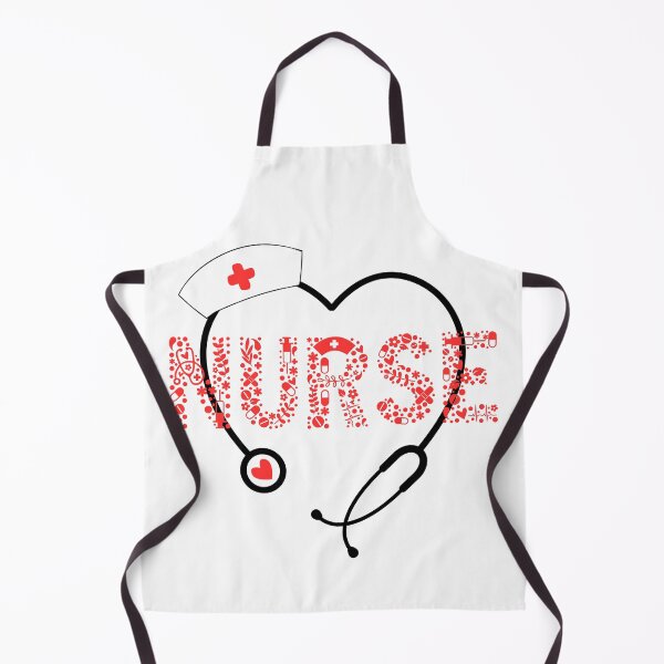 Item preview, The inscription nurse made of numerous small elements surrounded by a heart-shaped stethoscope designed and sold by lookvision.