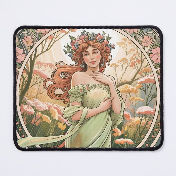 Item preview, Spring by Alphonse Mucha designed and sold by Tamas Das.