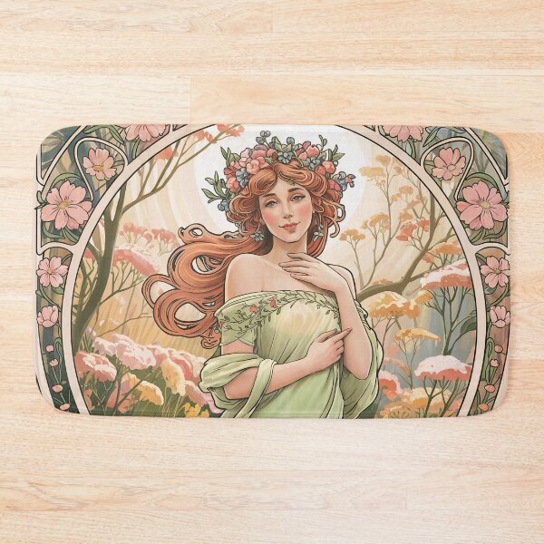Item preview, Spring by Alphonse Mucha designed and sold by Tamas Das.