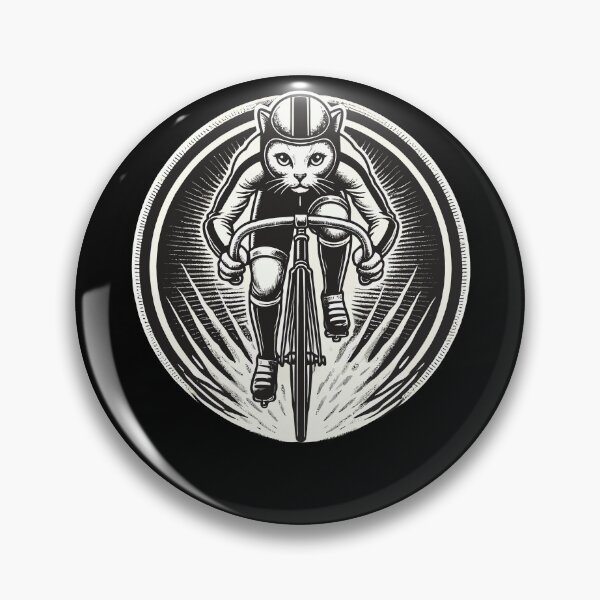 Item preview, Sporty Cat On Bike For Racing Bike Fans designed and sold by LuminOrb.