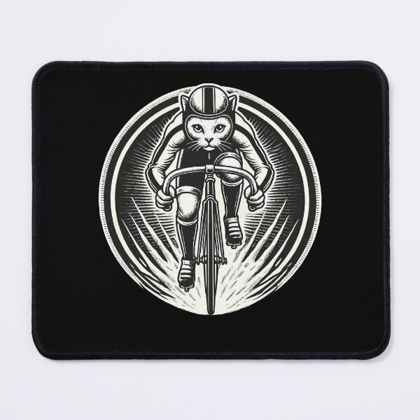 Item preview, Sporty Cat On Bike For Racing Bike Fans designed and sold by LuminOrb.