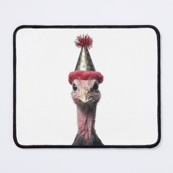 Item preview, Cute Turkey with Party Hat Birthday Celebration designed and sold by LazyOwlStore.