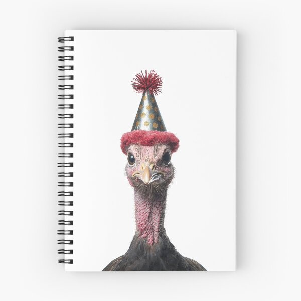 Item preview, Cute Turkey with Party Hat Birthday Celebration designed and sold by LazyOwlStore.