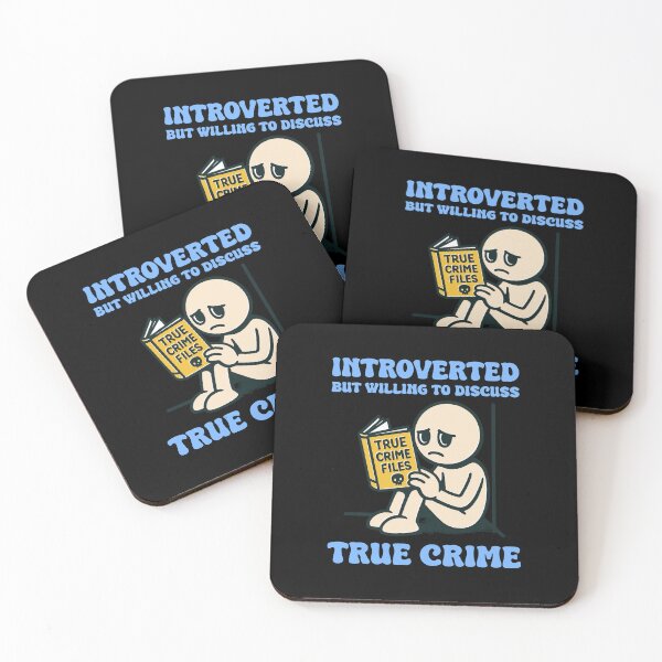 Item preview, Introverted But Willing to Discuss True Crime – Funny Dark Humor Design designed and sold by Dust Style.