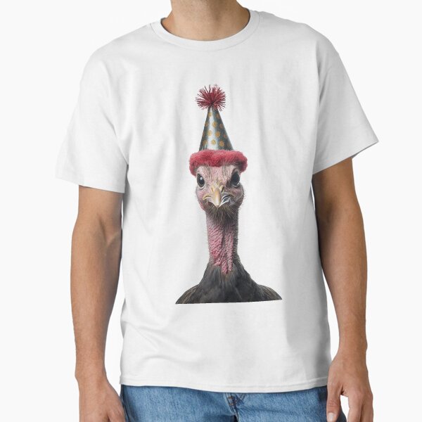 Item preview, Cute Turkey with Party Hat Birthday Celebration designed and sold by LazyOwlStore.