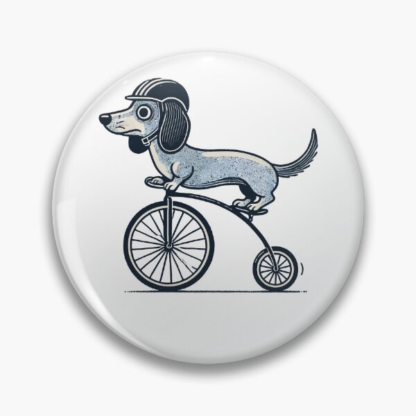 Item preview, Funny Dachshund On A Bike For Dog Lovers designed and sold by LuminOrb.