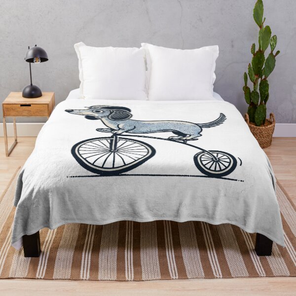 Item preview, Funny Dachshund On A Bike For Dog Lovers designed and sold by LuminOrb.