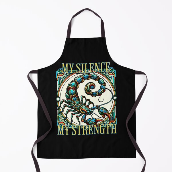 Item preview, My Silence Is My Strength – Stained Glass Scorpion Design designed and sold by NSB-Design.