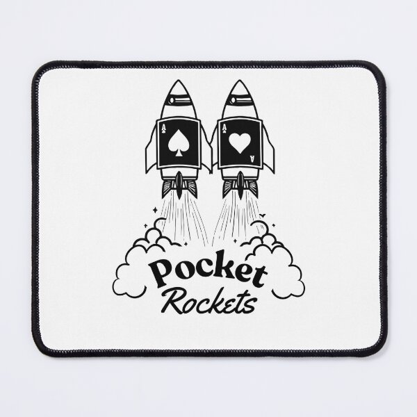 Item preview, Pocket Rockets – Minimalist Poker Aces Design designed and sold by buttamelal.