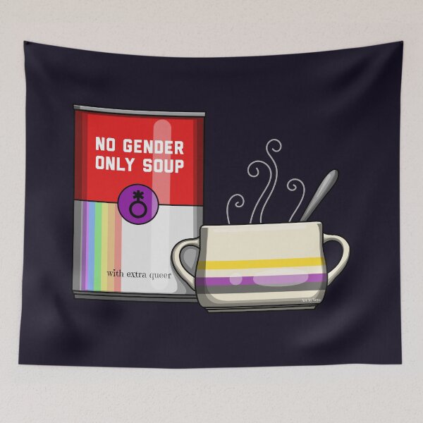 Item preview, No Gender Only Soup designed and sold by Art by Veya.