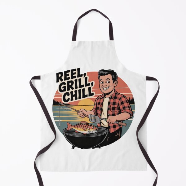 Item preview, Reel Grill Chill – Fishing and BBQ Dad Graphic for Father’s Day designed and sold by MagicWander.