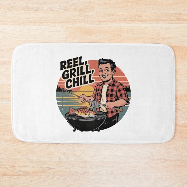 Item preview, Reel Grill Chill – Fishing and BBQ Dad Graphic for Father’s Day designed and sold by MagicWander.