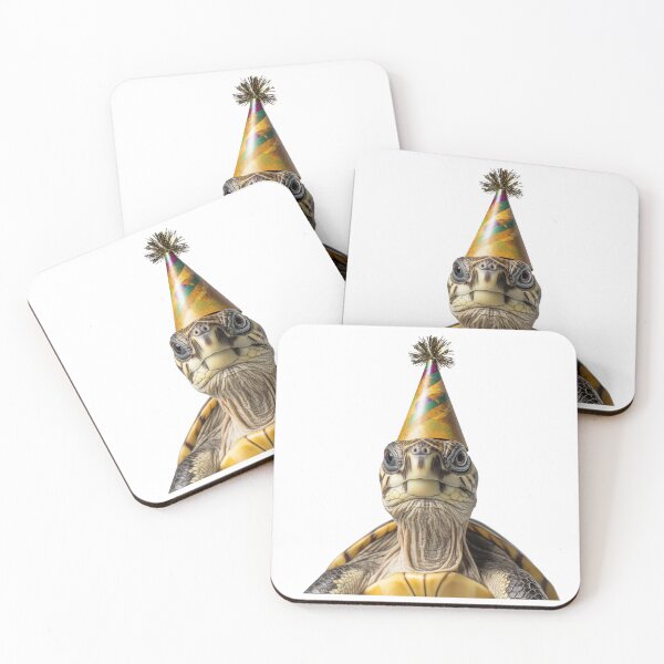 Item preview, Cute Turtle with Party Hat Birthday Celebration designed and sold by LazyOwlStore.