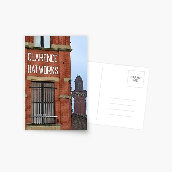 Clarence Hat Works, Salford, with Strangeways in the background Postcard
