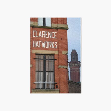 Clarence Hat Works, Salford, with Strangeways in the background Art Board Print