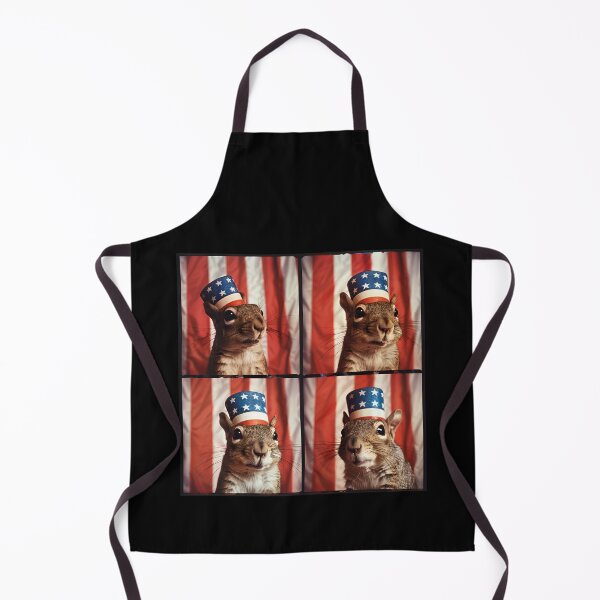 Item preview, Fourth of July Squirrel in USA Flag Hat – Cute Patriotic Animal for Independence Day designed and sold by RockFireMerch.