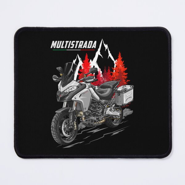 Item preview, Ducati Multistrada 1200 (Enduro Star White Silk with Racing Grey + Saddlebags) for Motorcycle Riders designed and sold by MotoApparelHub.