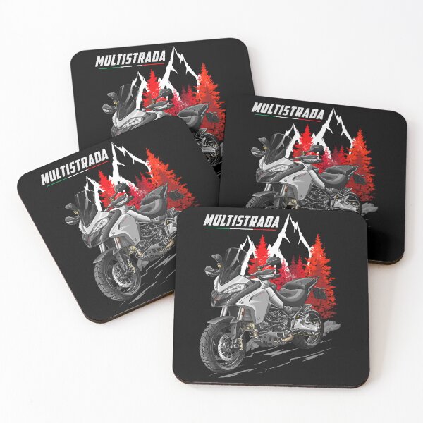Item preview, Ducati Multistrada 1200 (Enduro Star White Silk with Racing Grey) for Motorcycle Riders designed and sold by MotoApparelHub.