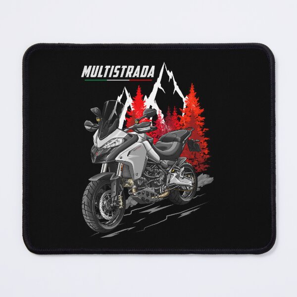 Item preview, Ducati Multistrada 1200 (Enduro Star White Silk with Racing Grey) for Motorcycle Riders designed and sold by MotoApparelHub.