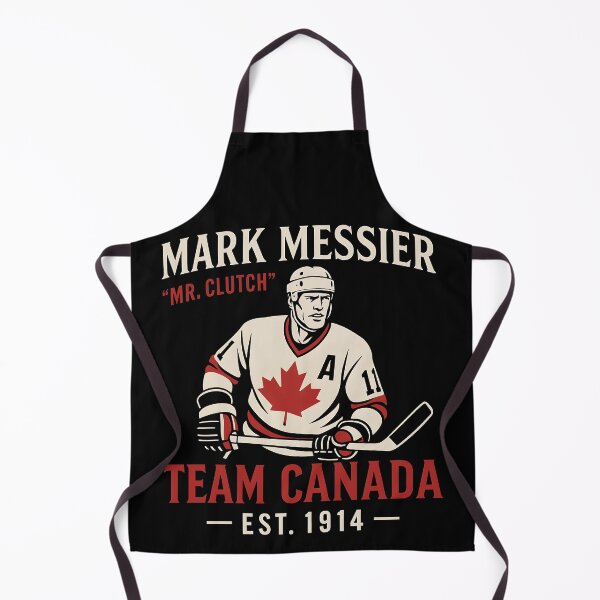 Item preview, Mark Messier "Mr. Clutch" Team Canada Hockey EST. 1914 Shirt – Vintage Retro Red, Black & White Vector Design designed and sold by WAUZ.