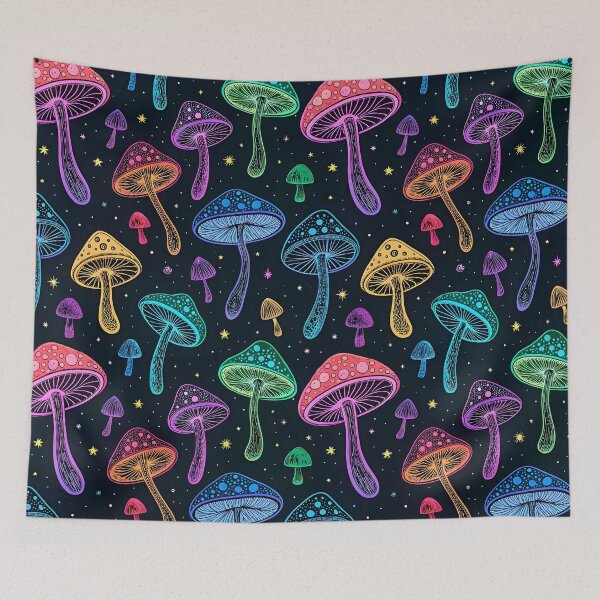 Item preview, Lighting Mushroom Pattern designed and sold by trendspatterns.