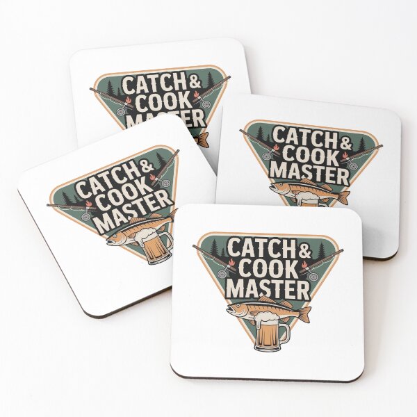 Item preview, Catch & Cook Master Badge – Fishing, Grilling and Beer Logo for Outdoorsy Dads designed and sold by MagicWander.