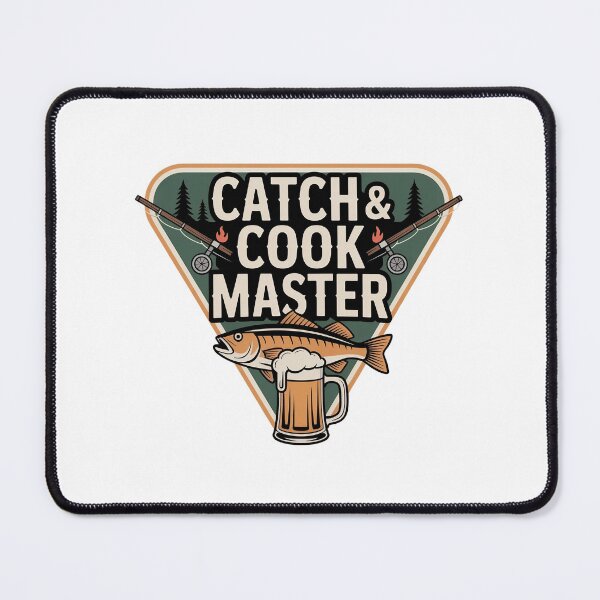 Item preview, Catch & Cook Master Badge – Fishing, Grilling and Beer Logo for Outdoorsy Dads designed and sold by MagicWander.