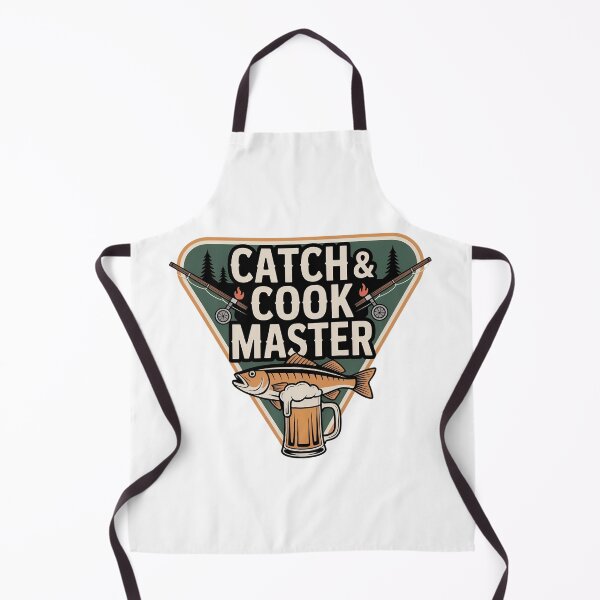 Item preview, Catch & Cook Master Badge – Fishing, Grilling and Beer Logo for Outdoorsy Dads designed and sold by MagicWander.