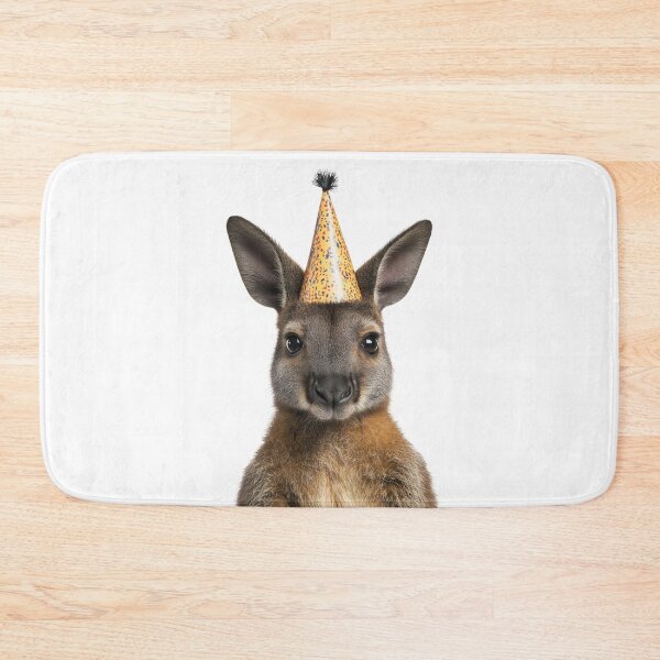 Item preview, Cute Wallaby with Party Hat Birthday Celebration designed and sold by LazyOwlStore.
