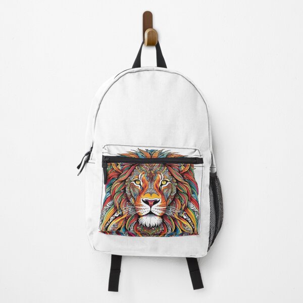 Item preview, Zentangle Lion Colorful Mandala designed and sold by ViViTulip.