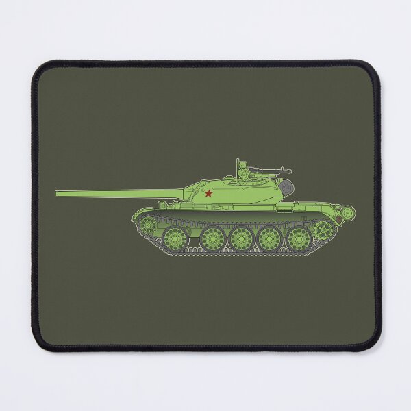 Item preview, T-54 Tank Side View Minimalist Green Military Design designed and sold by FAawRay.