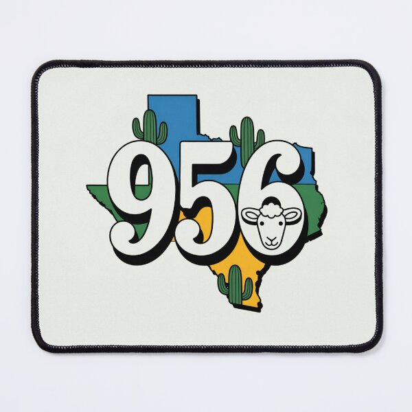 Item preview, Brownsville Texas 956 Map & Cactus Art designed and sold by StellarSnap.