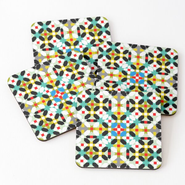 Item preview, Vibrant Multicolor Mosaic with Geometric Patterns designed and sold by Tarjiart.