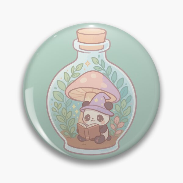 Item preview, Kawaii Panda Reading Book Pastel Goth designed and sold by TomFrontierArt.