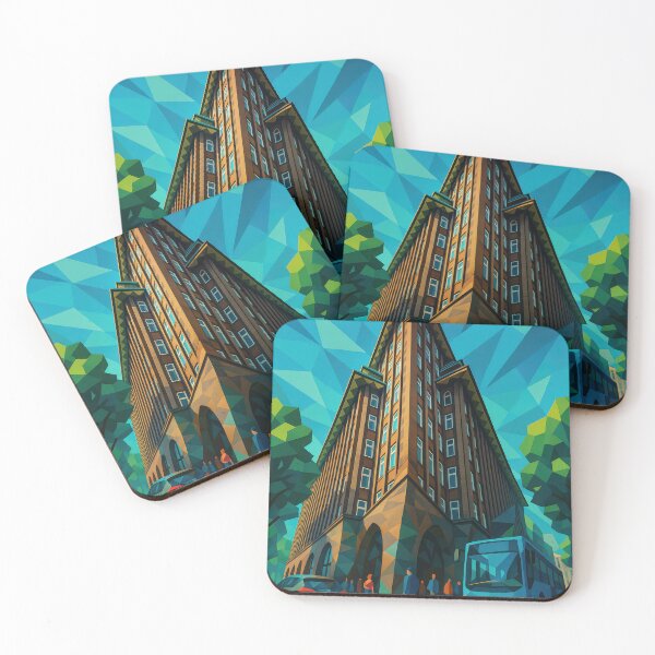 Item preview, Hamburg CHILEHAUS – Brick meets Avant-Garde (Pop Art travel poster and greeting card) designed and sold by Earth Celebration Designs.