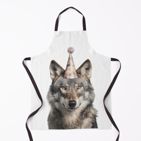 Item preview, Cute Wolf with Party Hat Birthday Celebration designed and sold by LazyOwlStore.
