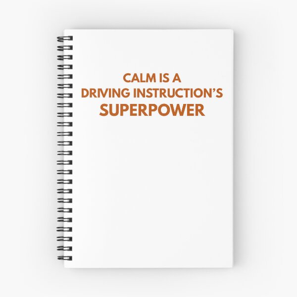 Item preview, Calm is a Driving Instructor's Superpower - Driving Legends (Burnt Orange Text) designed and sold by IgnitionWorks.
