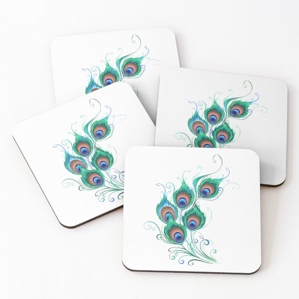 Item preview, Green peacock feathers composition designed and sold by Blackmoon9.