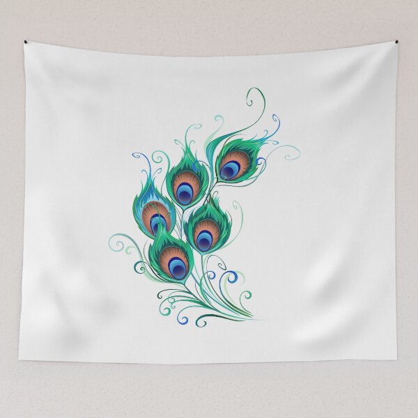 Item preview, Green peacock feathers composition designed and sold by Blackmoon9.
