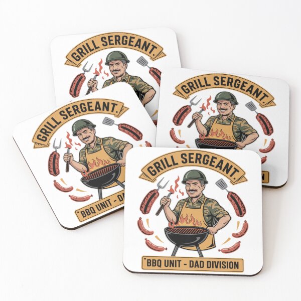 Item preview, Grill Sergeant BBQ Dad Funny Design designed and sold by ibobo4656.