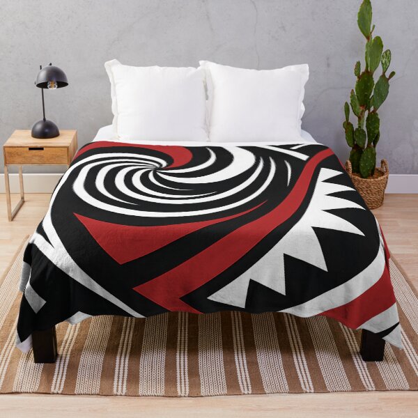 Item preview, Abstract Vector Art – Red, Black & White Spiral Pattern | Modern All Over Print Design for Apparel & Home Decor designed and sold by WAUZ.
