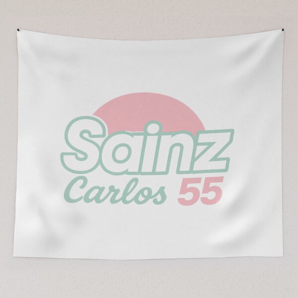 Item preview, Carlos Sainz F1 Graphic - Retro Sunset Summer Design | Racing Number 55 Art designed and sold by Studio F1Grid.