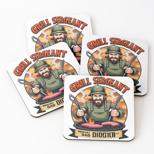 Item preview, Grill Sergeant BBQ Dad Funny Design designed and sold by ibobo4656.